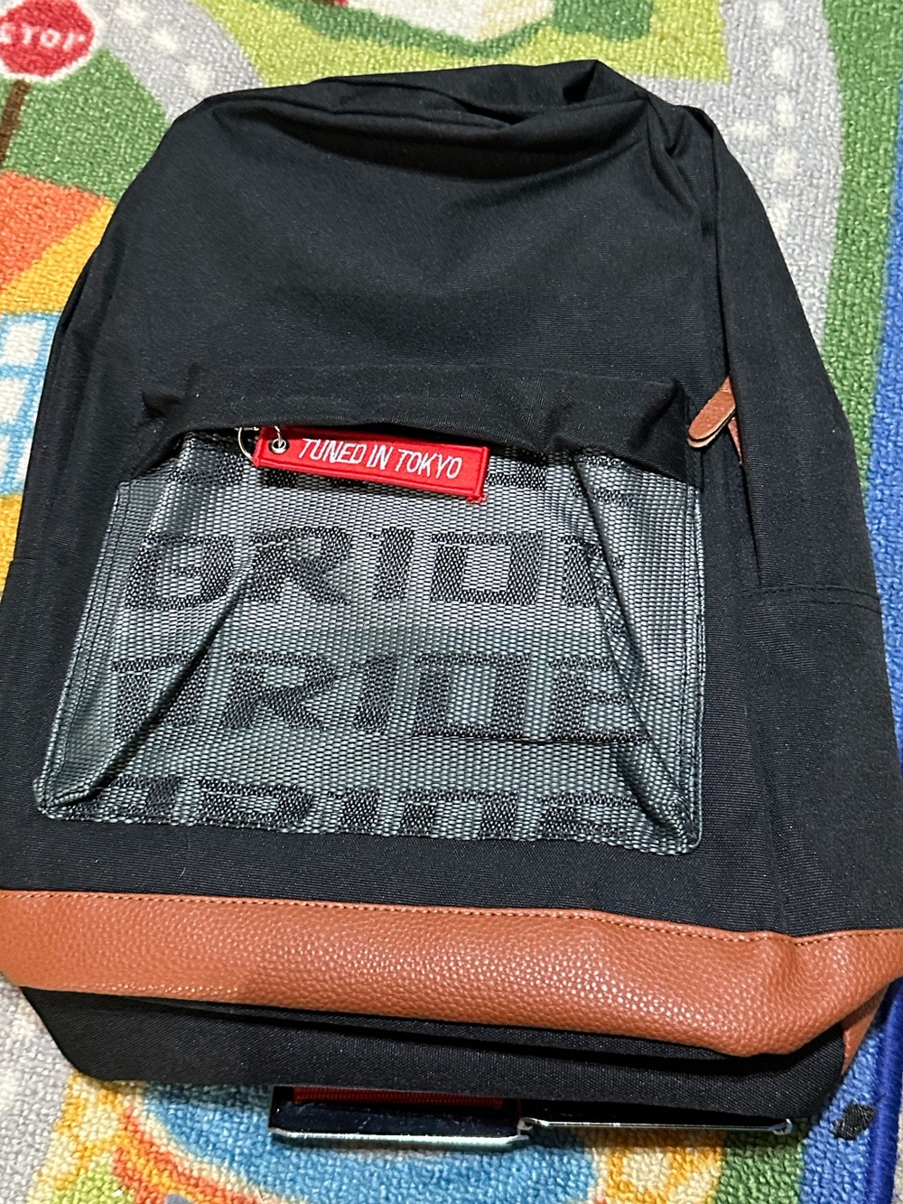 NWT JDM-inspired red and black backpack